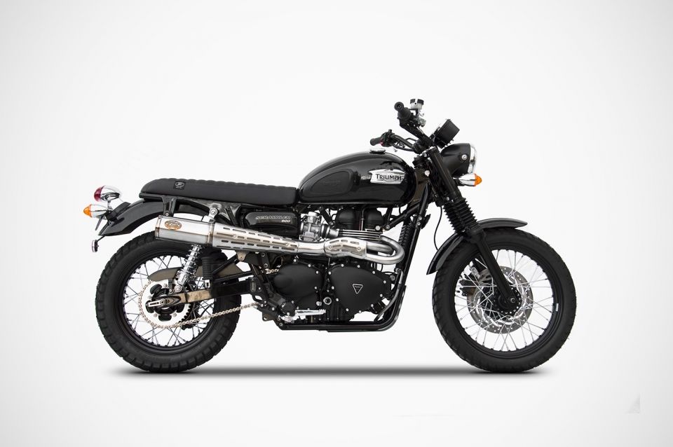 Triumph Bonneville / Thruxton / Scrambler / Inj. und Carburettor Sitzbank Stripes black 4