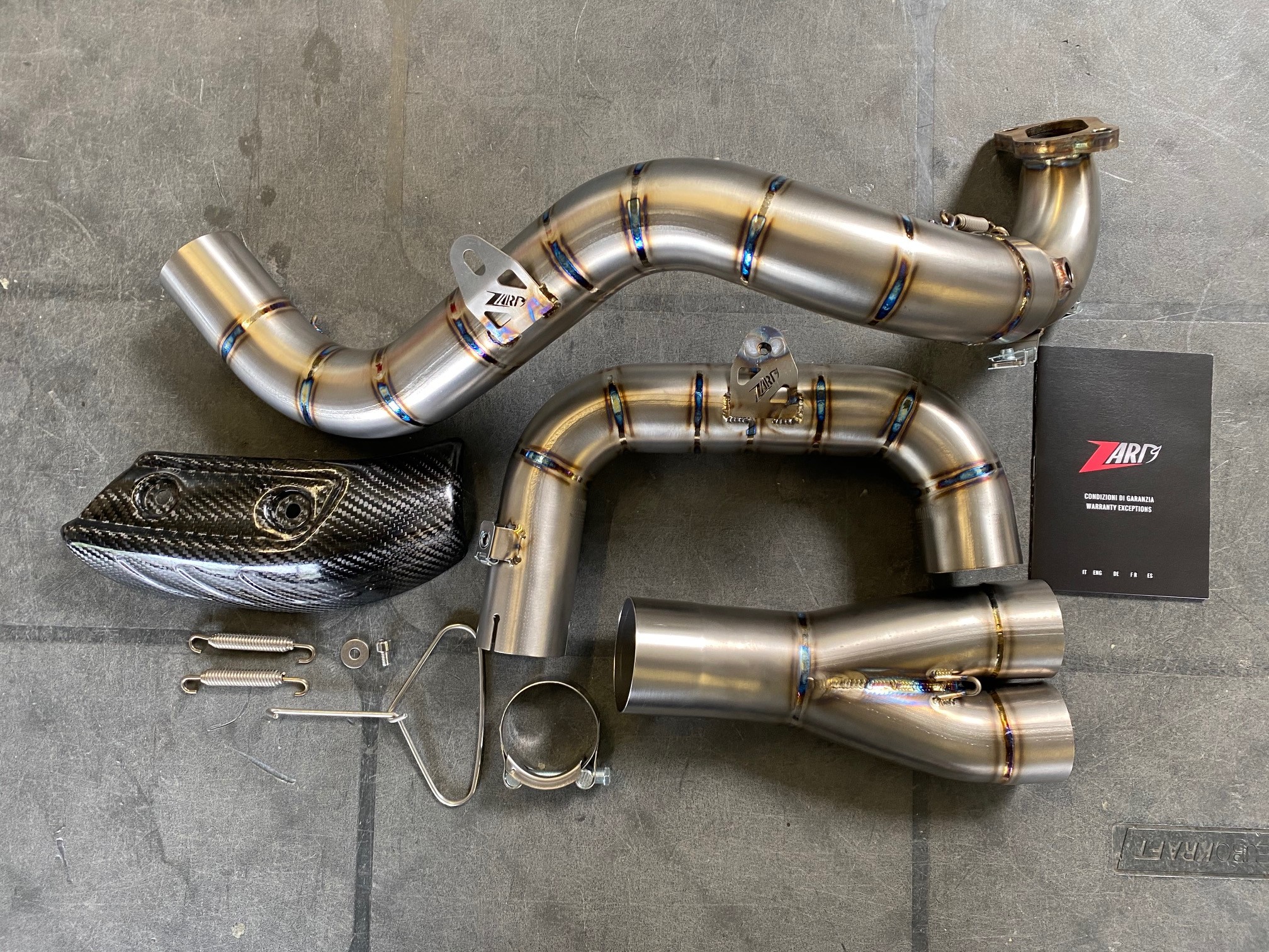 Indian FTR 1200 Krümmeranlage Titan snake welded Picture 2