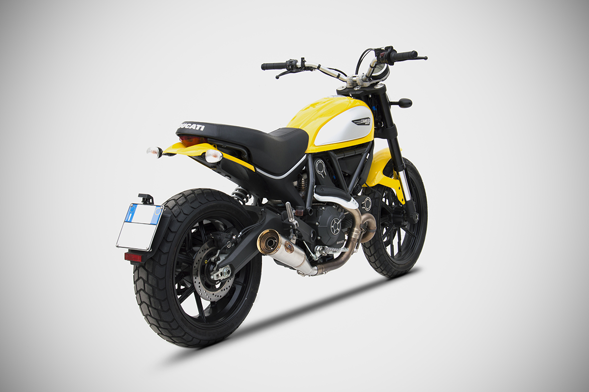Ducati Scrambler 800 Bj. 2014-2016 Euro3 Zuma Slip-on tief gelegt Picture 2