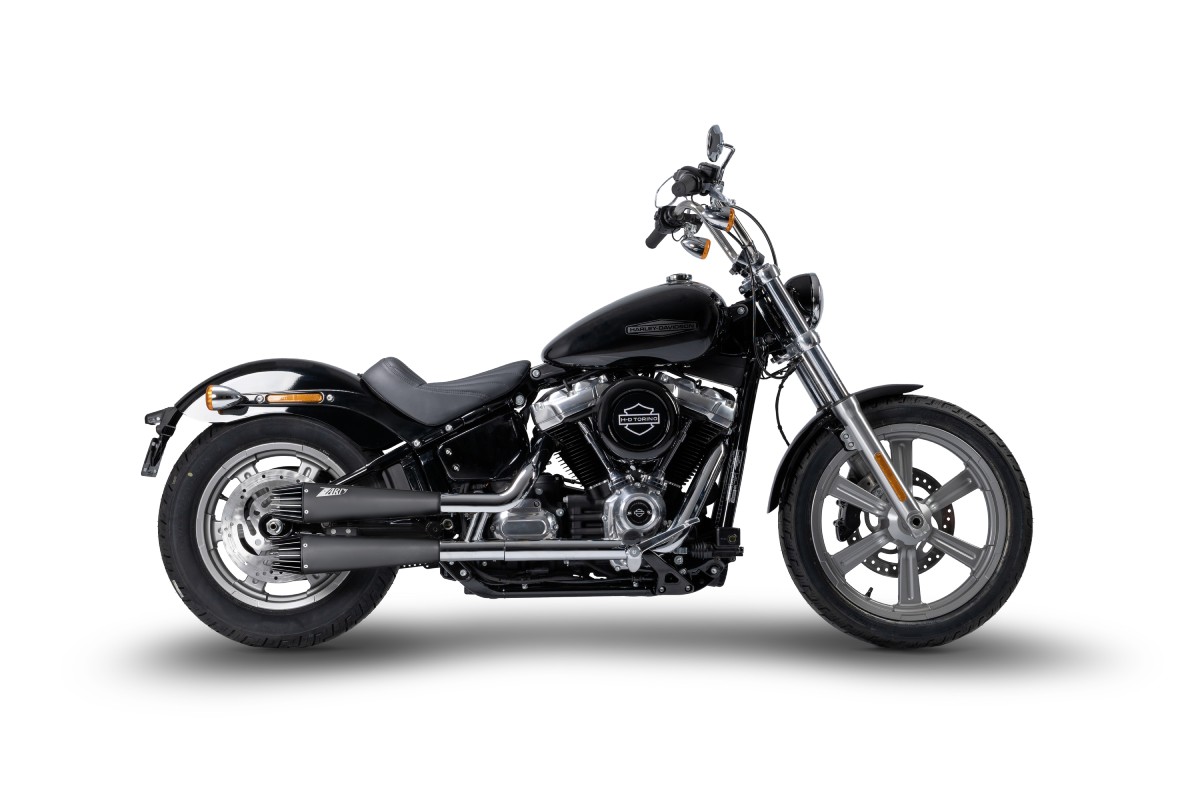 Harley Davidson Softail Modelle Bj. 2017-2024 Slip on 2-2 Avio black