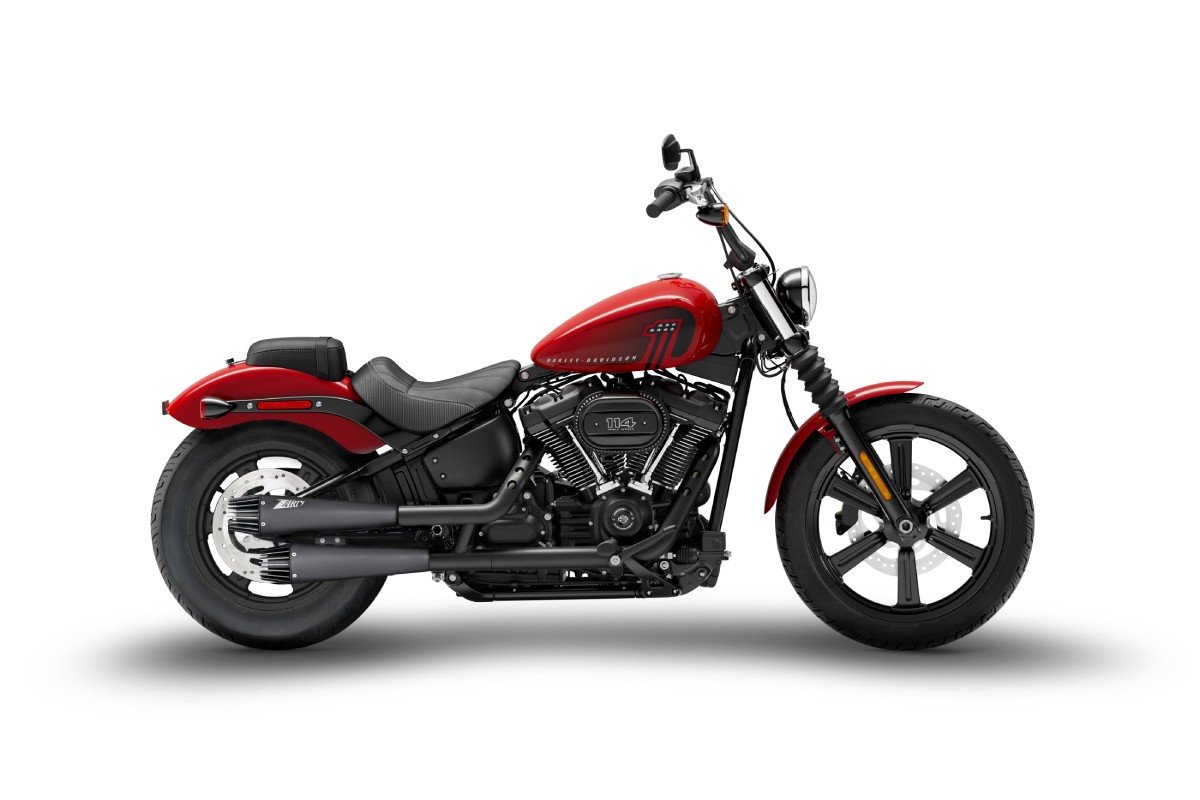 Harley Davidson Softail Modelle Bj. 2017-2024 Slip on 2-2 Avio black Picture 7